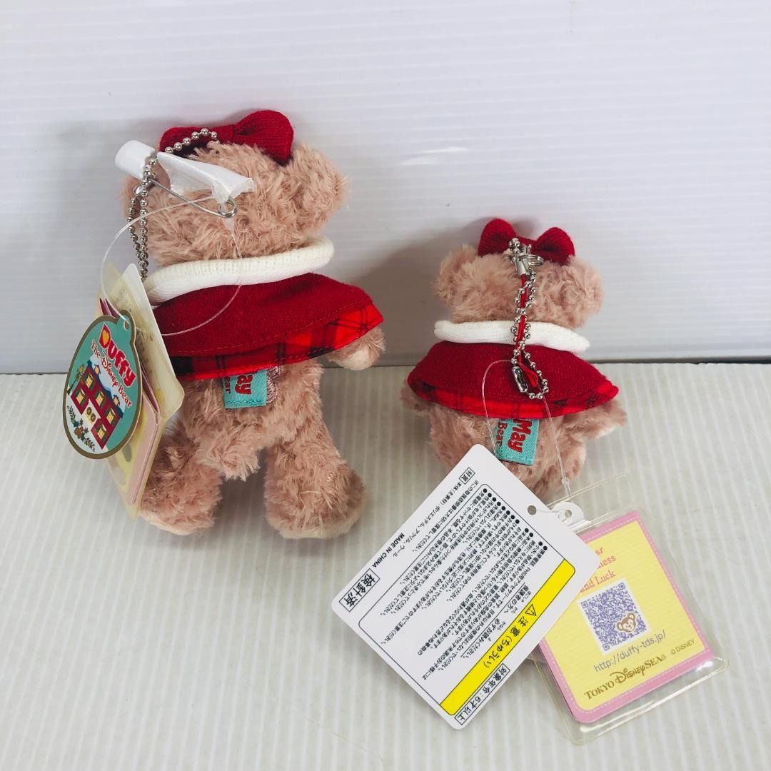 タグ付】 ダッフィー シェリーメイ ぬいぐるみバッジ ストラップ