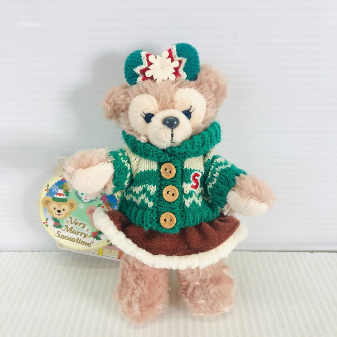 タグ付】 ダッフィー シェリーメイ ぬいぐるみバッジ クリスマス 2015