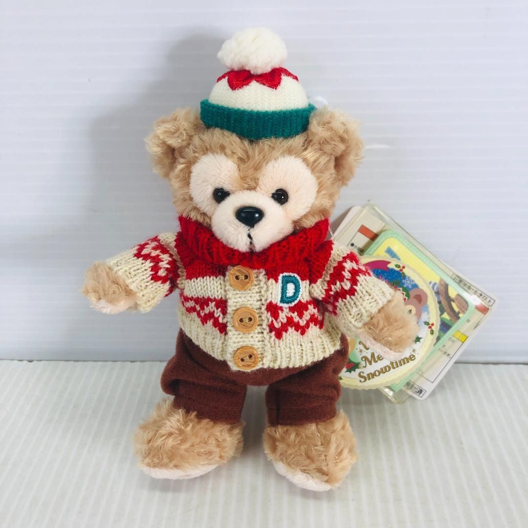 タグ付】 ダッフィー シェリーメイ ぬいぐるみバッジ クリスマス 2015