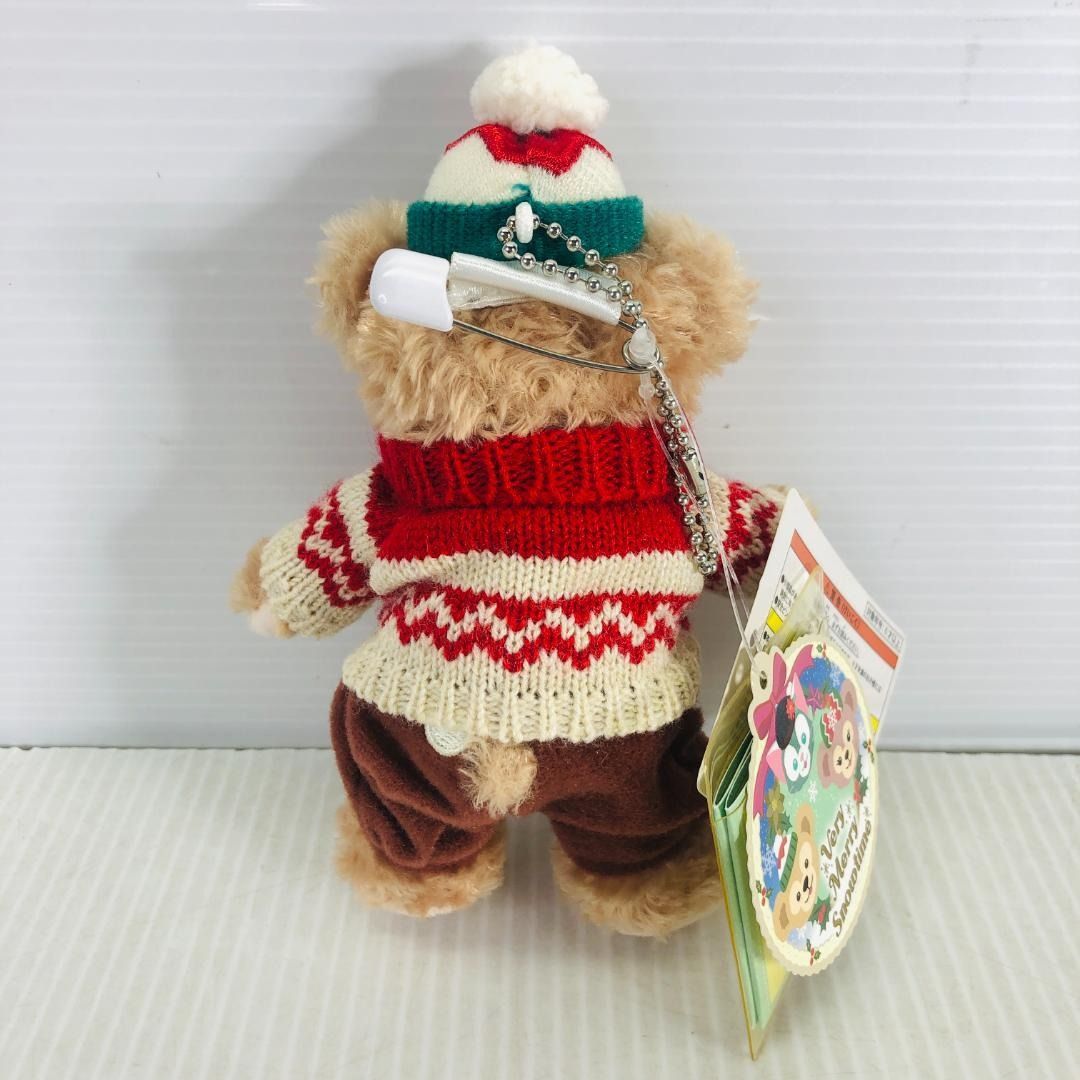 タグ付】 ダッフィー シェリーメイ ぬいぐるみバッジ クリスマス 2015