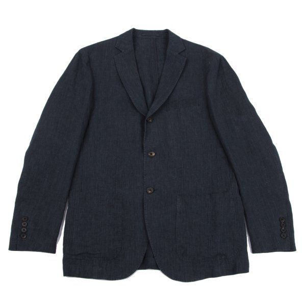 パパス プラス ソルビアッティリネン￼テーラードジャケット サイズL麻papas パパス プラス ソルビアッティリネン￼テーラードジャケット サイズL麻