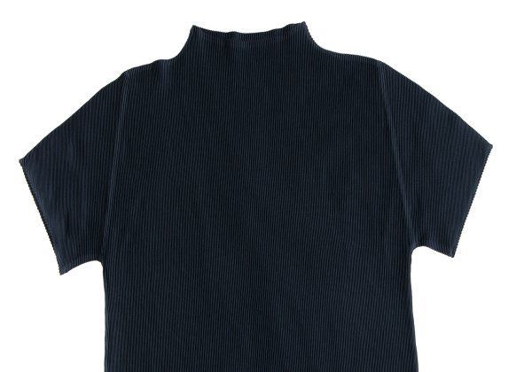 プリーツプリーズPLEATS PLEASE ミストプリーツハイネックTシャツ 紺3