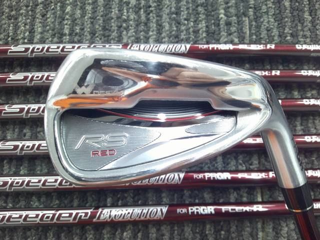  中古 アイアンセット プロギア RS RED/Speeder EVOLUTION for PRGR 7本セット/R/25[7474]■博多 アイアンセット