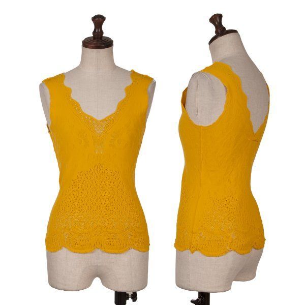 ジャンポールゴルチェ ／メッシュニット ノースリーブ ジャンポール