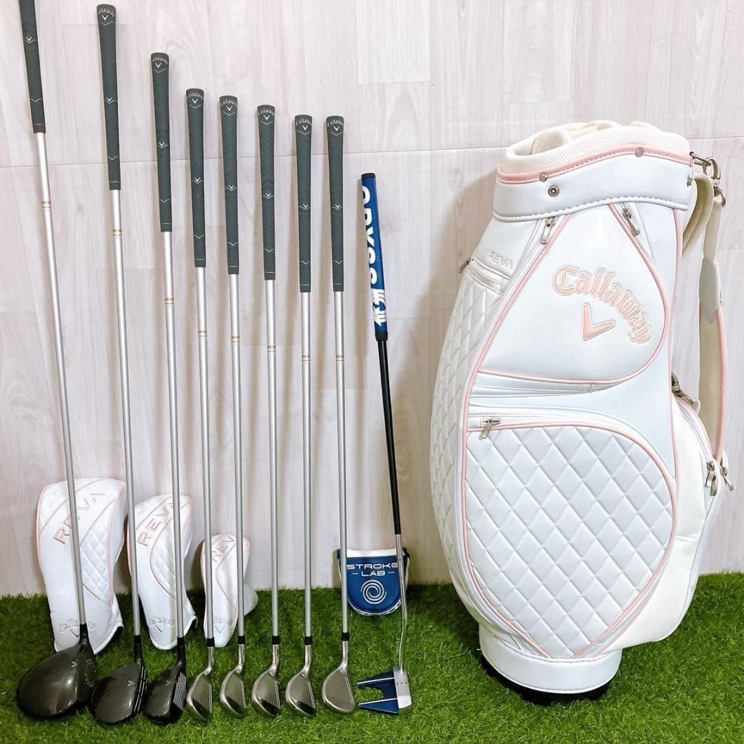 キャロウェイ REVA レディースゴルフセット 初心者 右 L ローズ レバ
