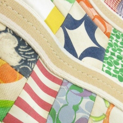 コーチ COACH ハンドバッグ パッチワーク キャンバス シグネチャー