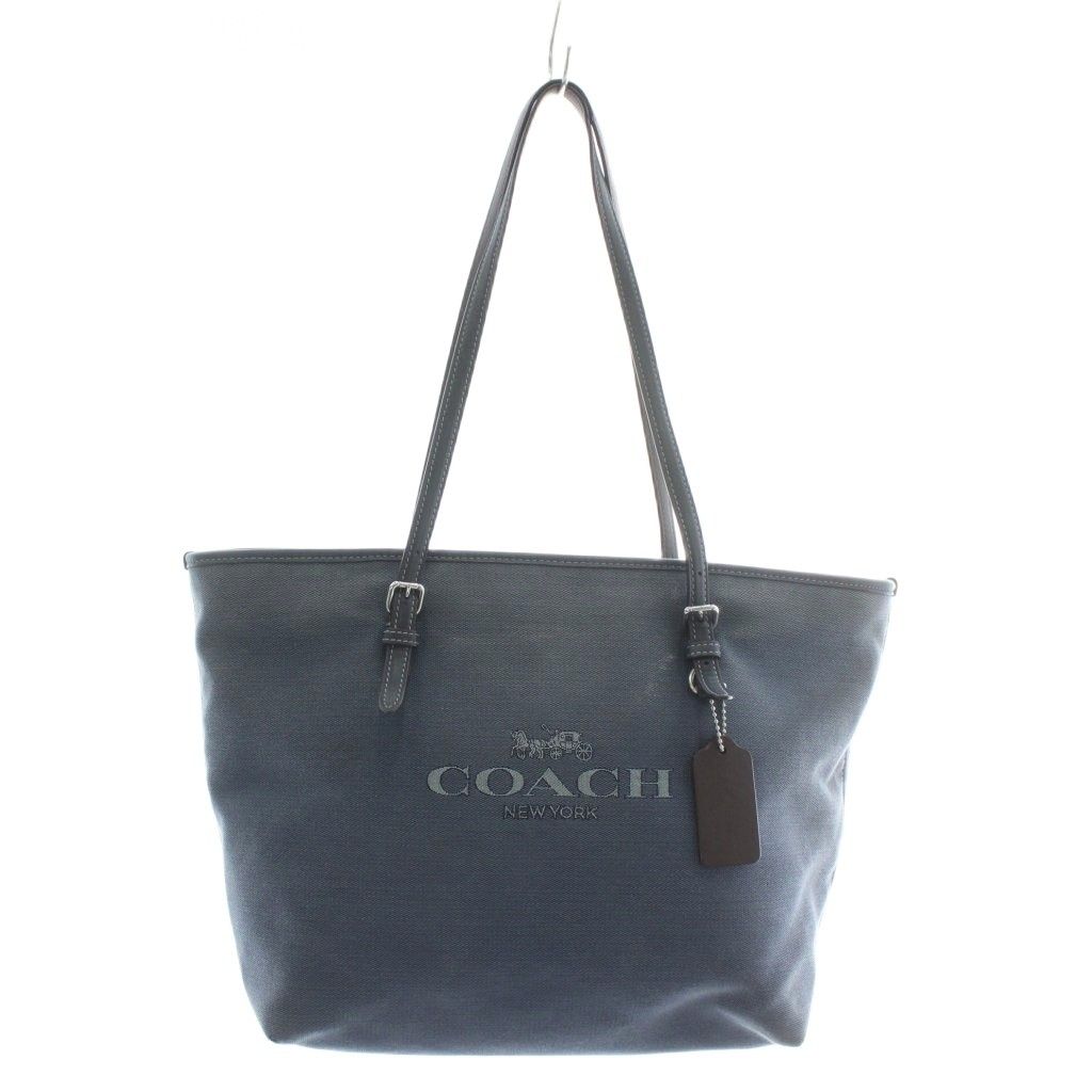 【1月4日出品終了】COACH コーチ デニム トートバッグ ショルダーバッグ コーチ COACH トートバッグ ワンショルダー デニム キャンバス 配送