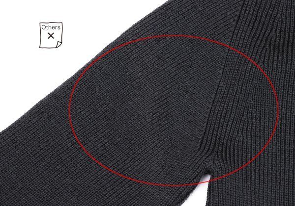 ワイズY's ウールハイネックニットセーター グレー3