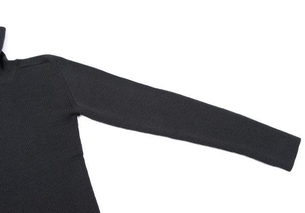 ワイズY's ウールハイネックニットセーター グレー3