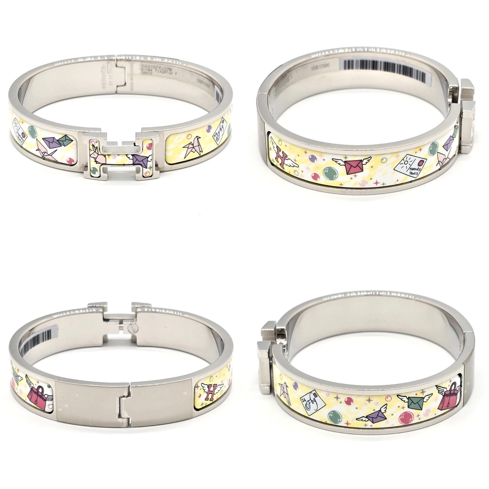 HERMES エルメス エナメル ブレスレット クリックH エルメス・フラッグ