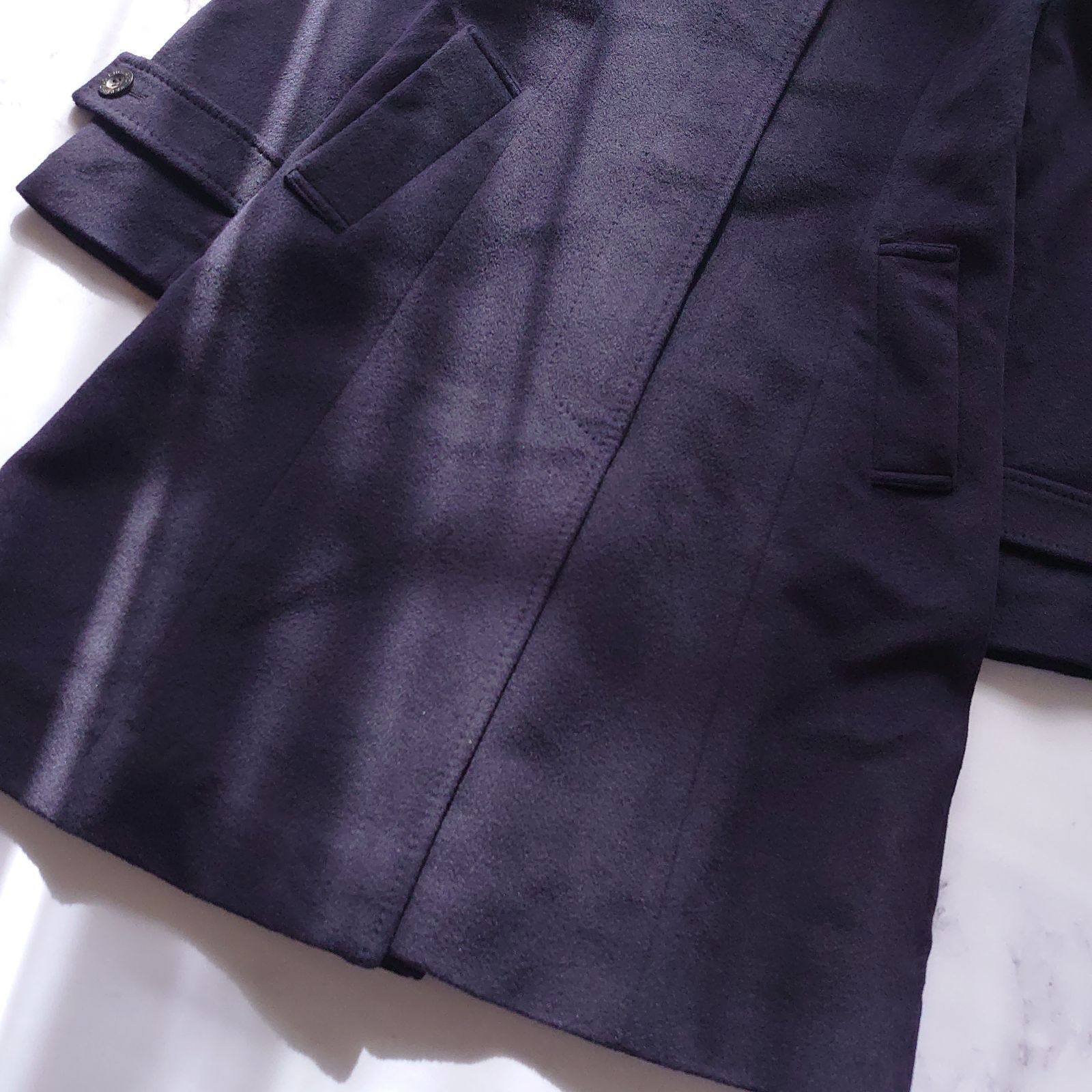 近年モデル オールドイングランド アンゴラビーバーフードコート 紺