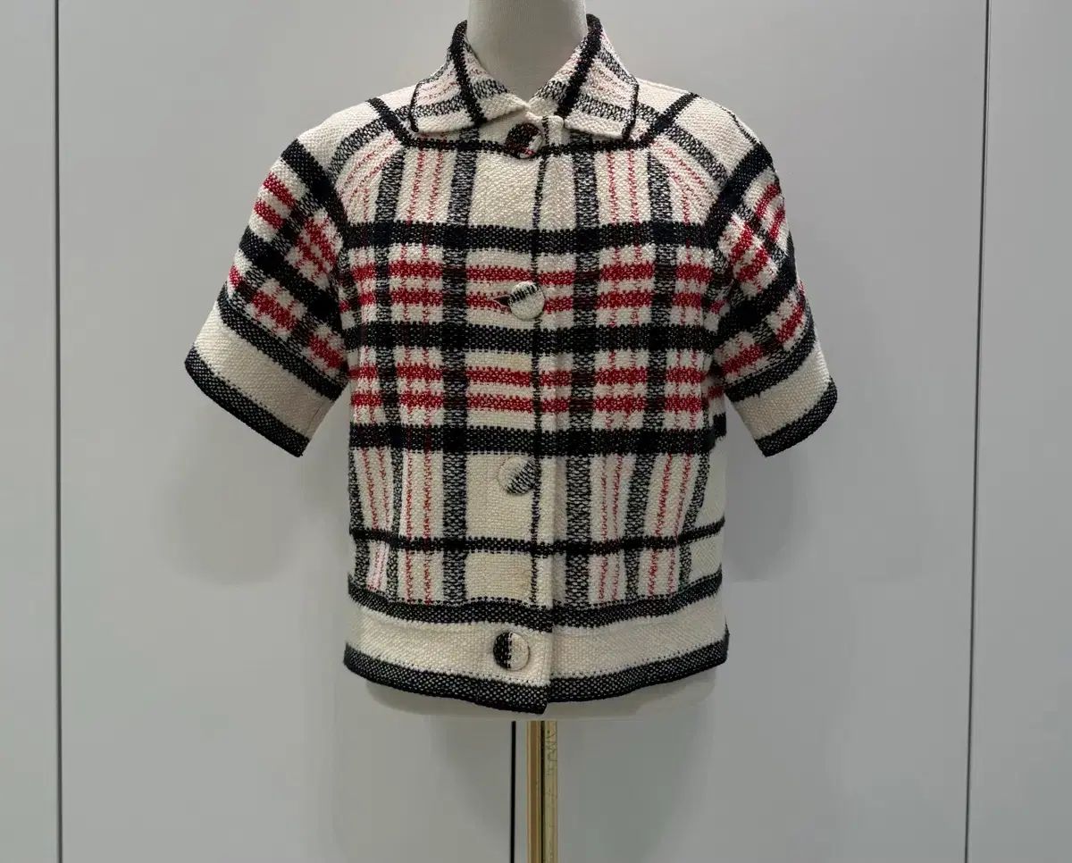 DIOR ディオール CHECK 半袖 ジャケット スカート セットアップ 38