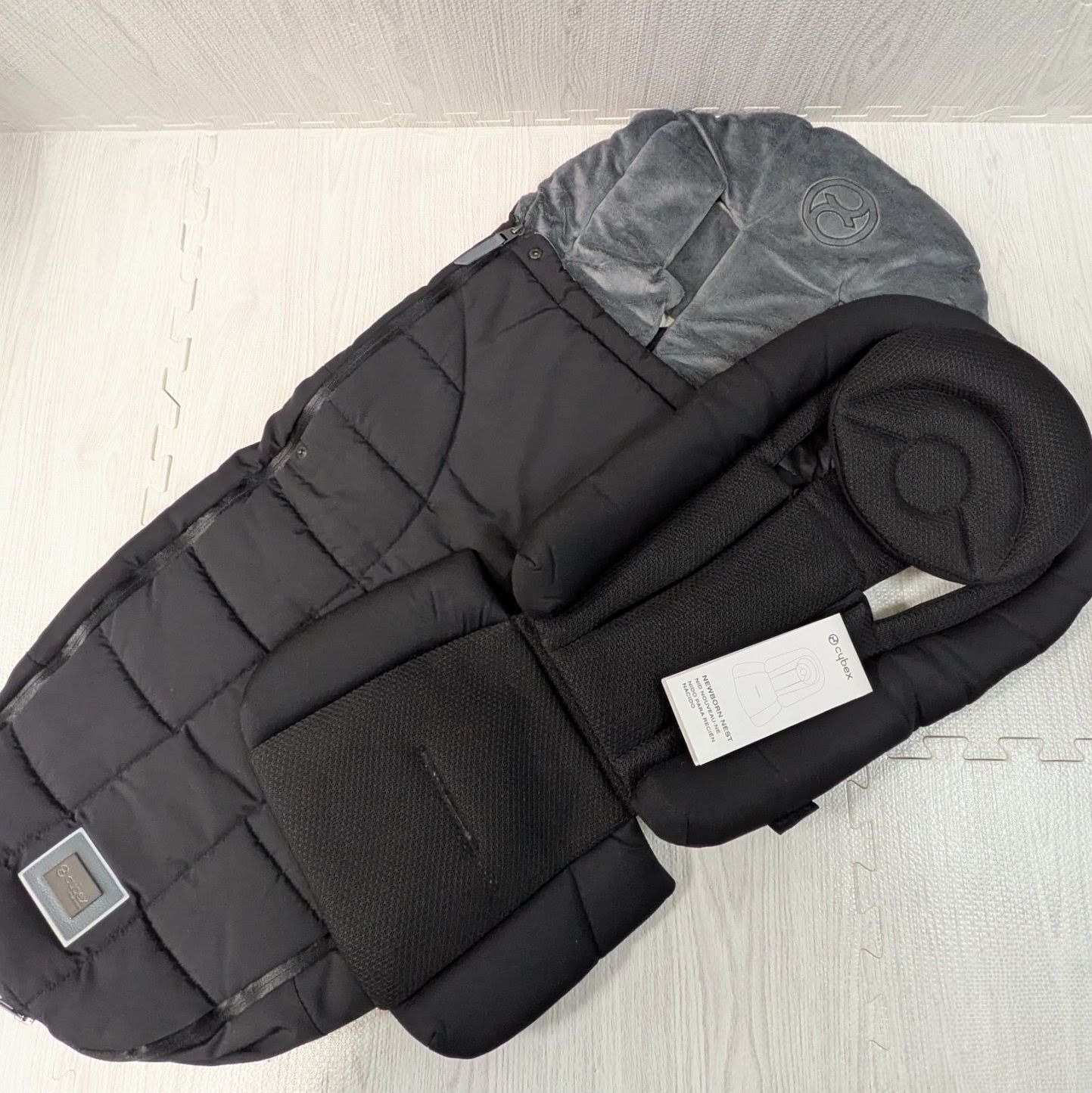  サイベックス フットマフ CYBEX TOG 5 プラチナム PLATINUM 新生児インレイ ブラック ストローラー ベビーカー メリオ ミオス オルフェオ ベビーカー バギー 外出 移動用品