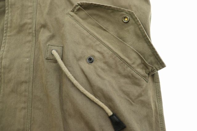 ディーゼル DIESEL M-51型 USED加工 袖レザー モッズコート M カーキ