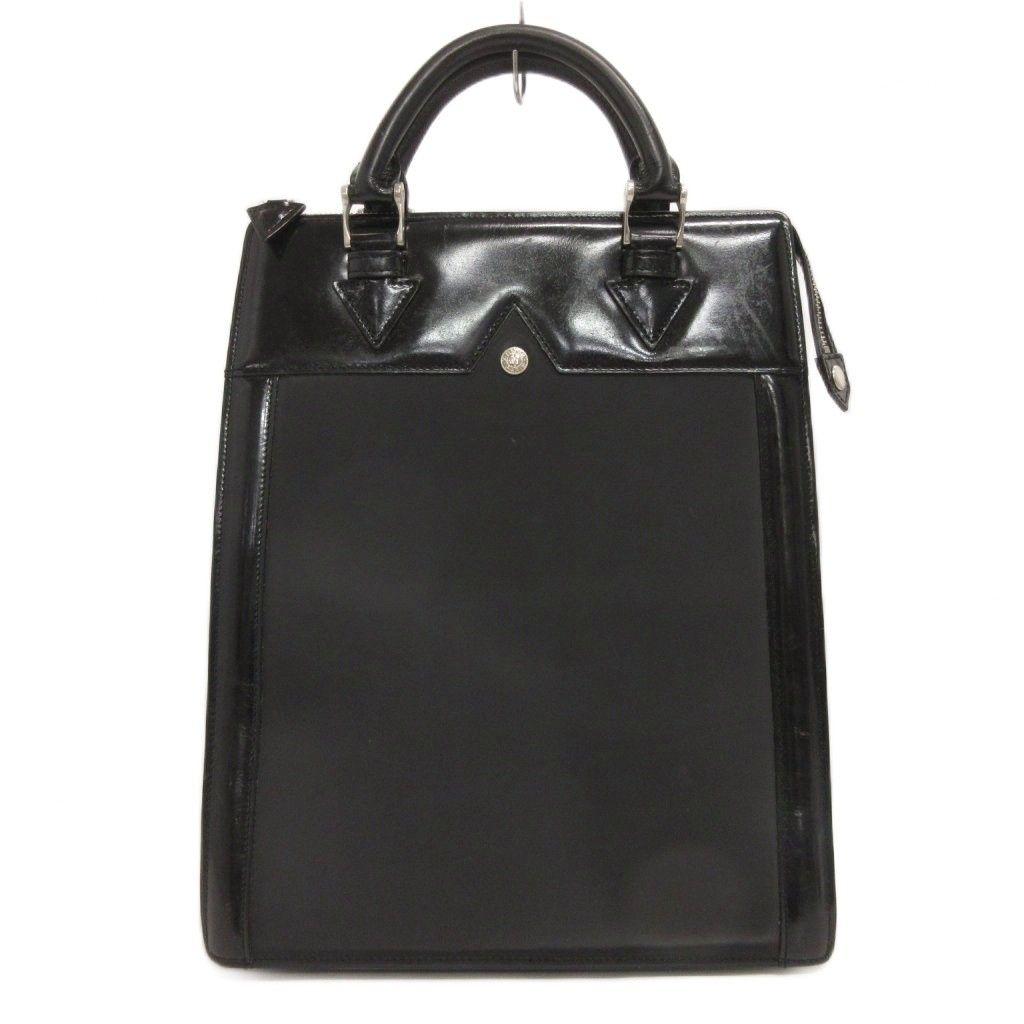 アルニス ARNYS ハンドバック ビジネス 書類かばん 縦型 レザー 黒 ブラック