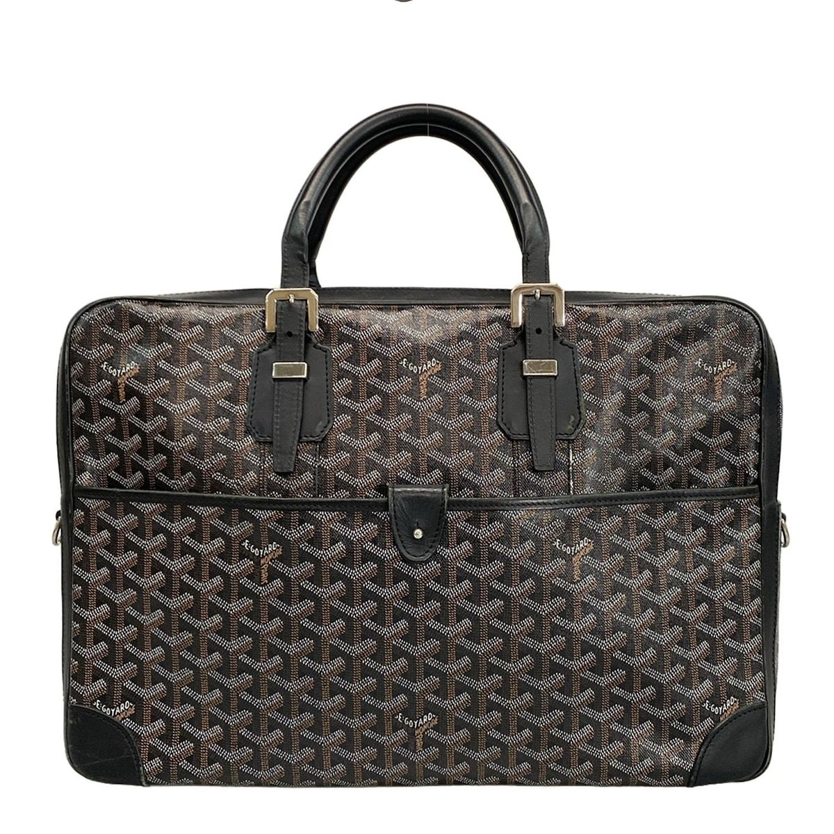 GOYARD ゴヤール ビジネスバッグ GOYARD(ゴヤール) ビジネスバッグ アンバサード 黒 レザー - メルカリ