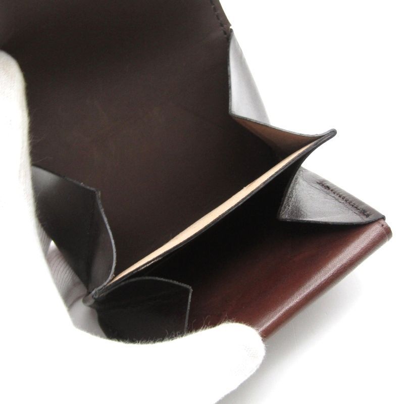 美品 Hans Oster ハンスオスター ミニ財布 purse 100w 手縫い 小銭入れ