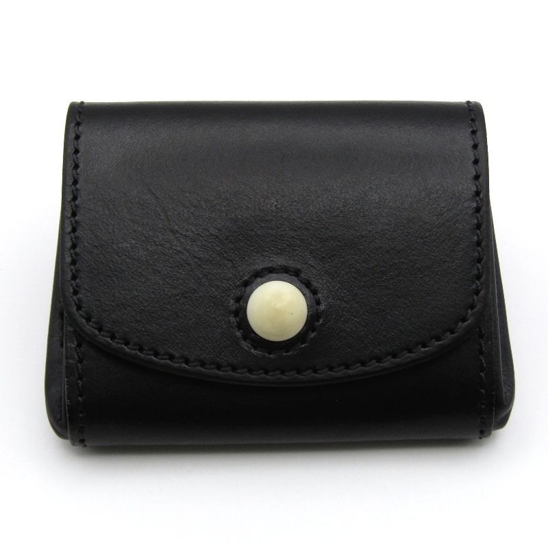 美品 Hans Oster ハンスオスター ミニ財布 purse 100w 手縫い 小銭入れ