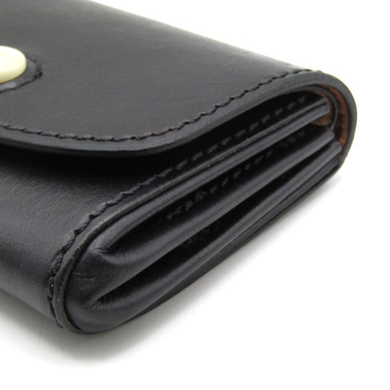 ハンスオスター HansOster 小銭入れ ブラック 美品 Hans Øster, ハンスオスター, 二つ折り, 小銭入れ付, ブラックの通販