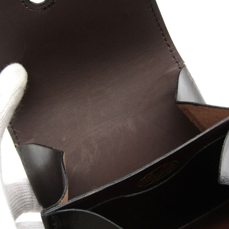 美品 Hans Oster ハンスオスター ミニ財布 purse 100w 手縫い 小銭入れ