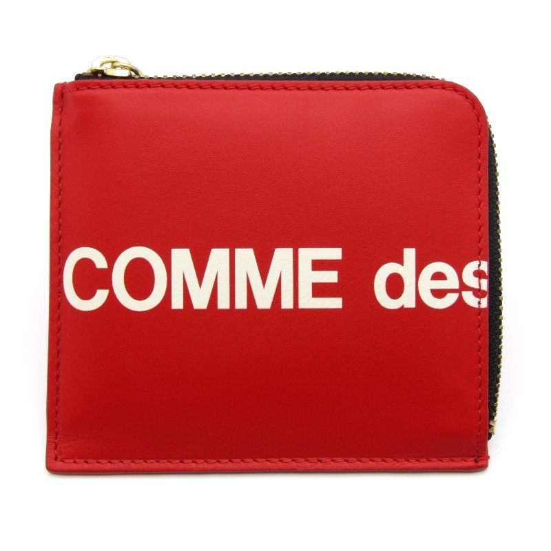 未使用 COMME des GARCONS コムデギャルソン L字財布 SA3100HL WALLET ミニ財布 スペイン製 牛革 レッド 24005813