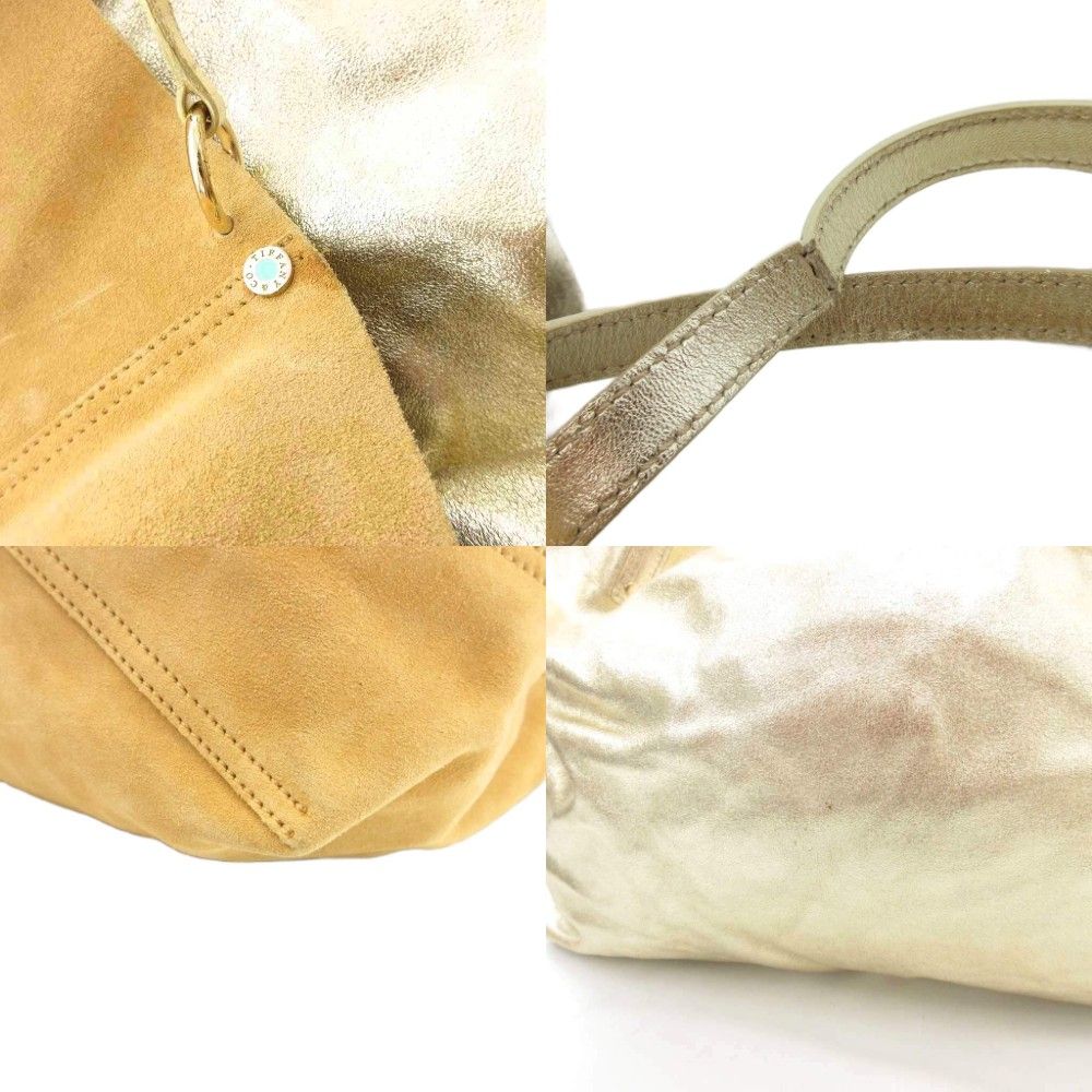 ティファニー TIFFANY & CO. メタリック リバーシブル トートバッグ