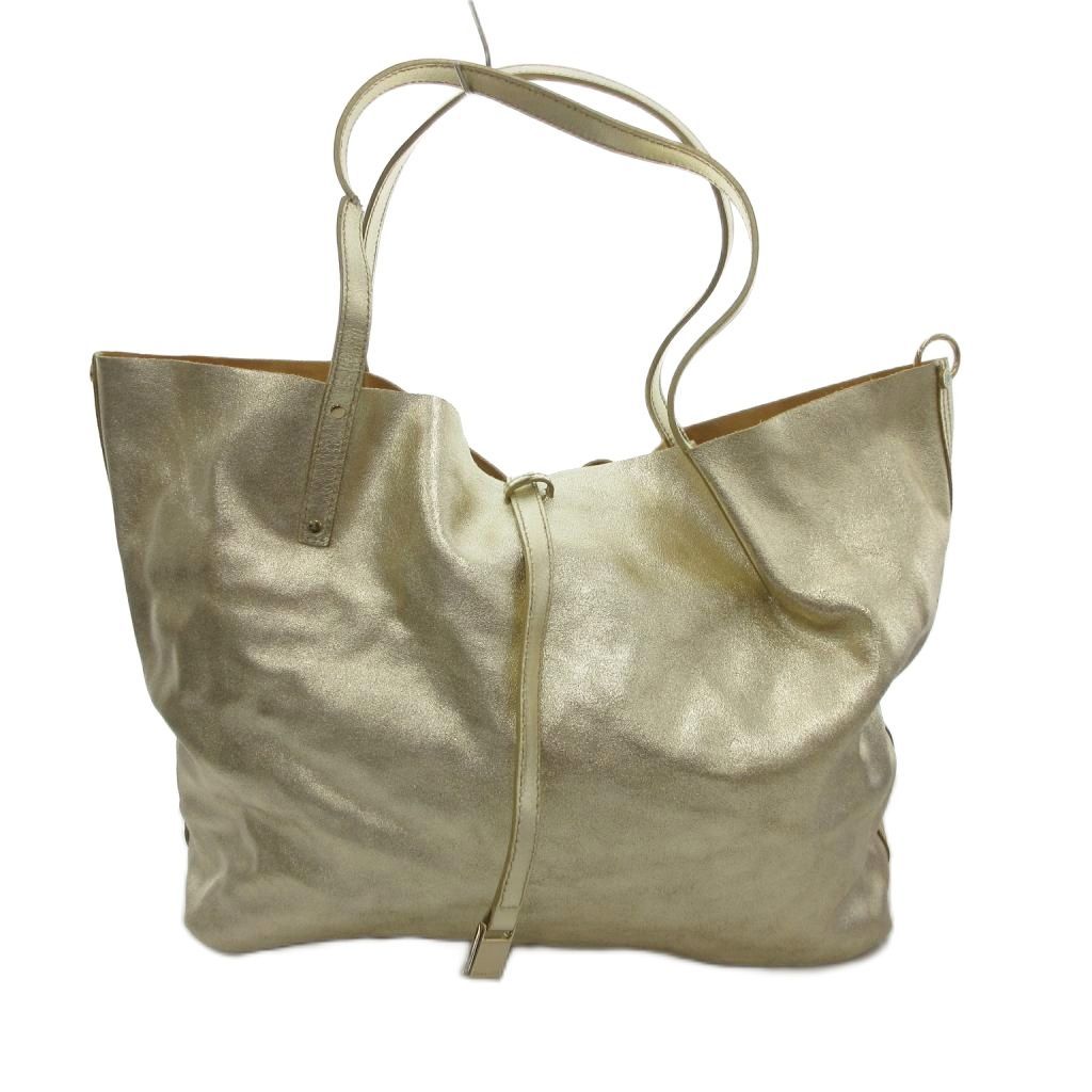 ティファニー TIFFANY & CO. メタリック リバーシブル トートバッグ