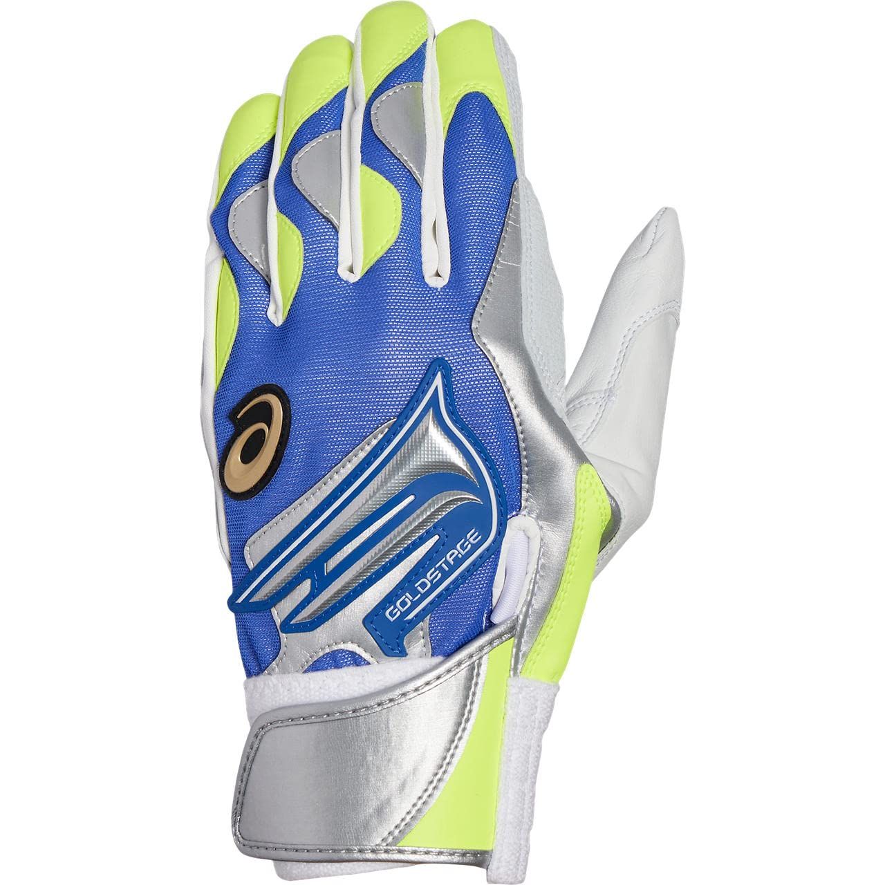 asics アシックス 野球 両手用 バッティンググローブ 手袋 カラー 一般用 大谷選手型 409 ロイヤル×F.イエロー 24