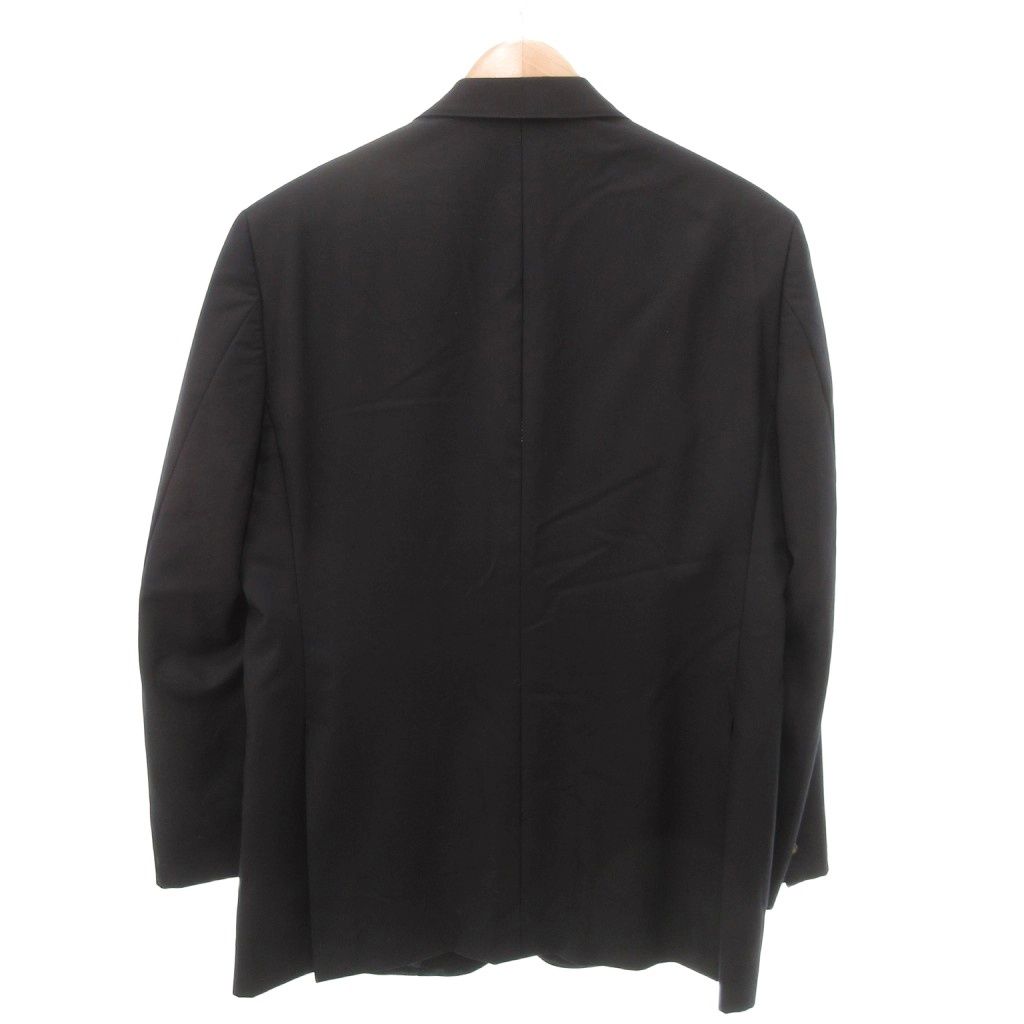 美品 アクアスキュータム テーラードジャケット ネイビ ーリネン AB6 アクアスキュータム AQUASCUTUM シングル テーラードジャケット