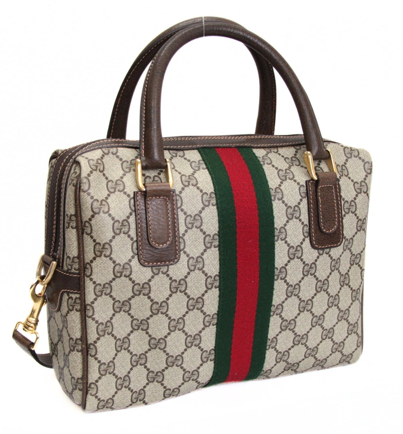 グッチ ミニボストンバッグ ショルダー 2way GG柄 シェリーライン PVC グッチ GUCCI オールドグッチ シェリーライン 2WAY ミニボストンバッグ