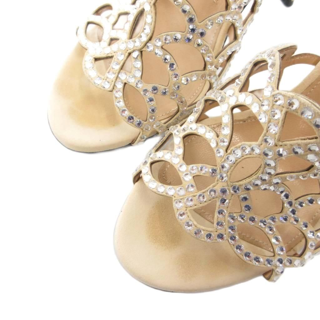 セルジオロッシ Sergio rossi SR MERMAID BRIDAL CRYSTAL ヒール