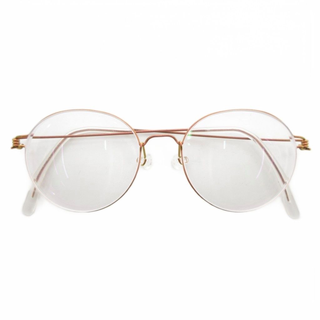 リンドバーグ RIM Panto 眼鏡 めがね アイウェア 度あり ピンク カラー |AE IBO 86