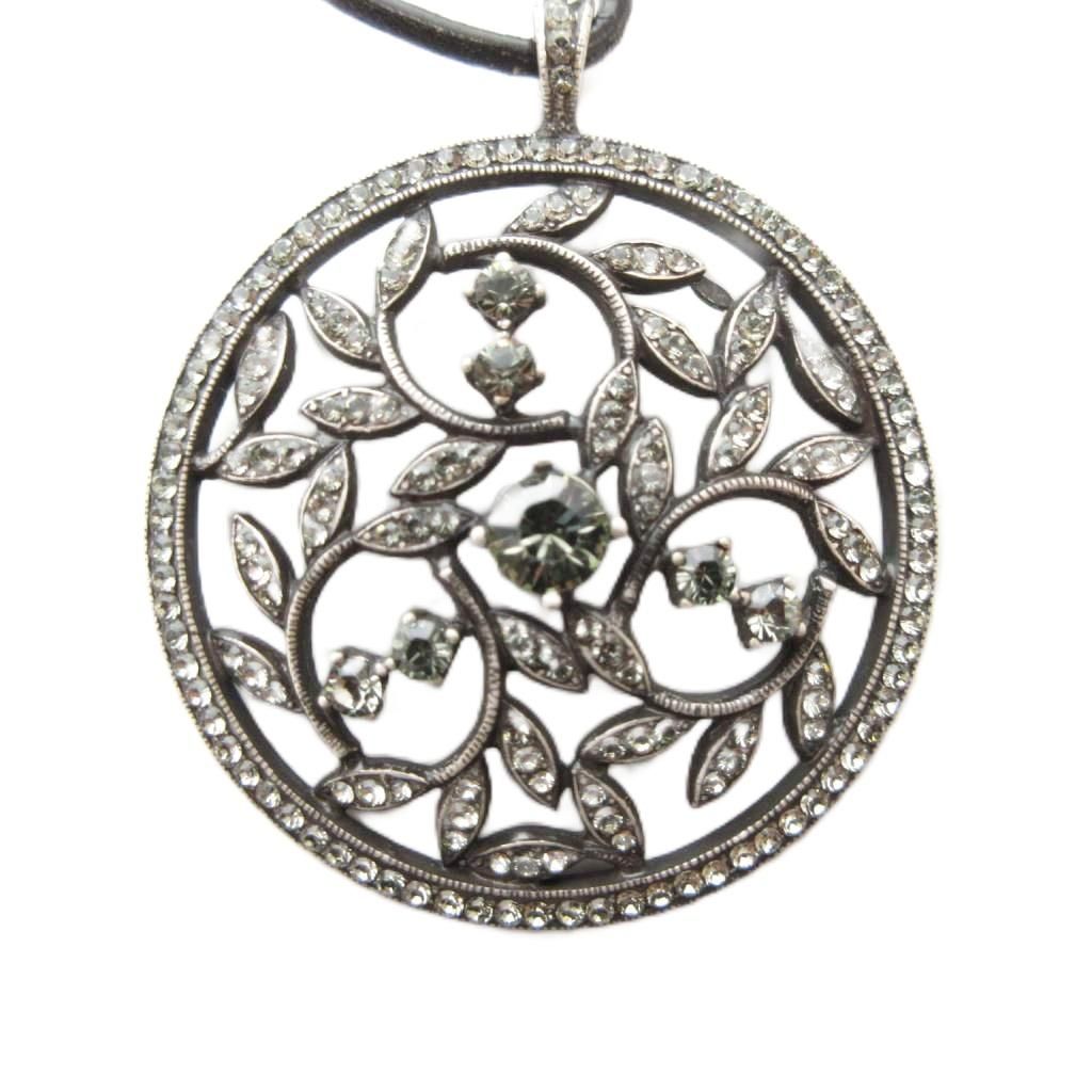 フォクシー FOXEY クリスタルムーンペンダント ネックレス ライン