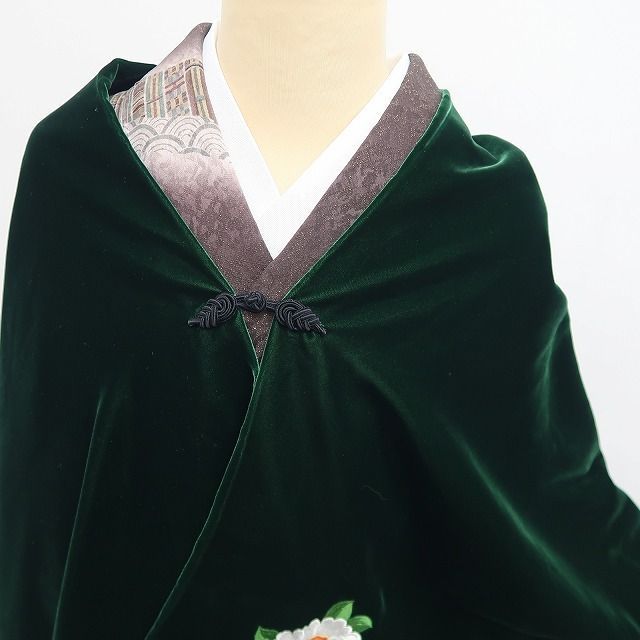 ❁tomihisa❁ ベルベット 着物ショール ポンチョ 重ねるお洒落を楽しむ季節の救世主 ケープ 7389