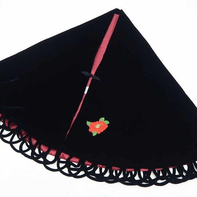 黒ベルベット ケープ