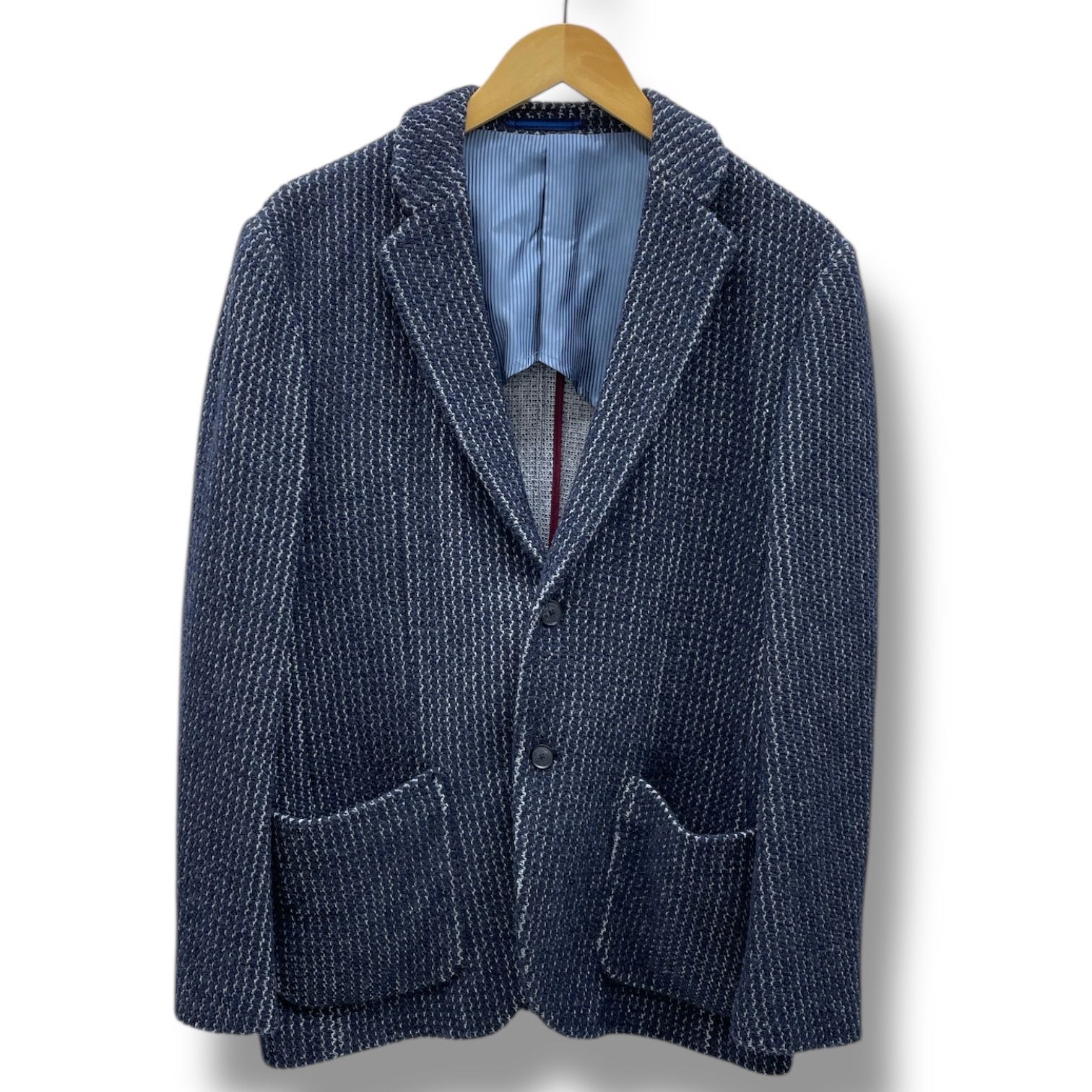 【未使用タグ付き】マウリツィオバルダサーリ ニットジャケット 定価110000円 MAURIZIO BALDASSARI マウリツィオバルダサーリ テーラードジャケット