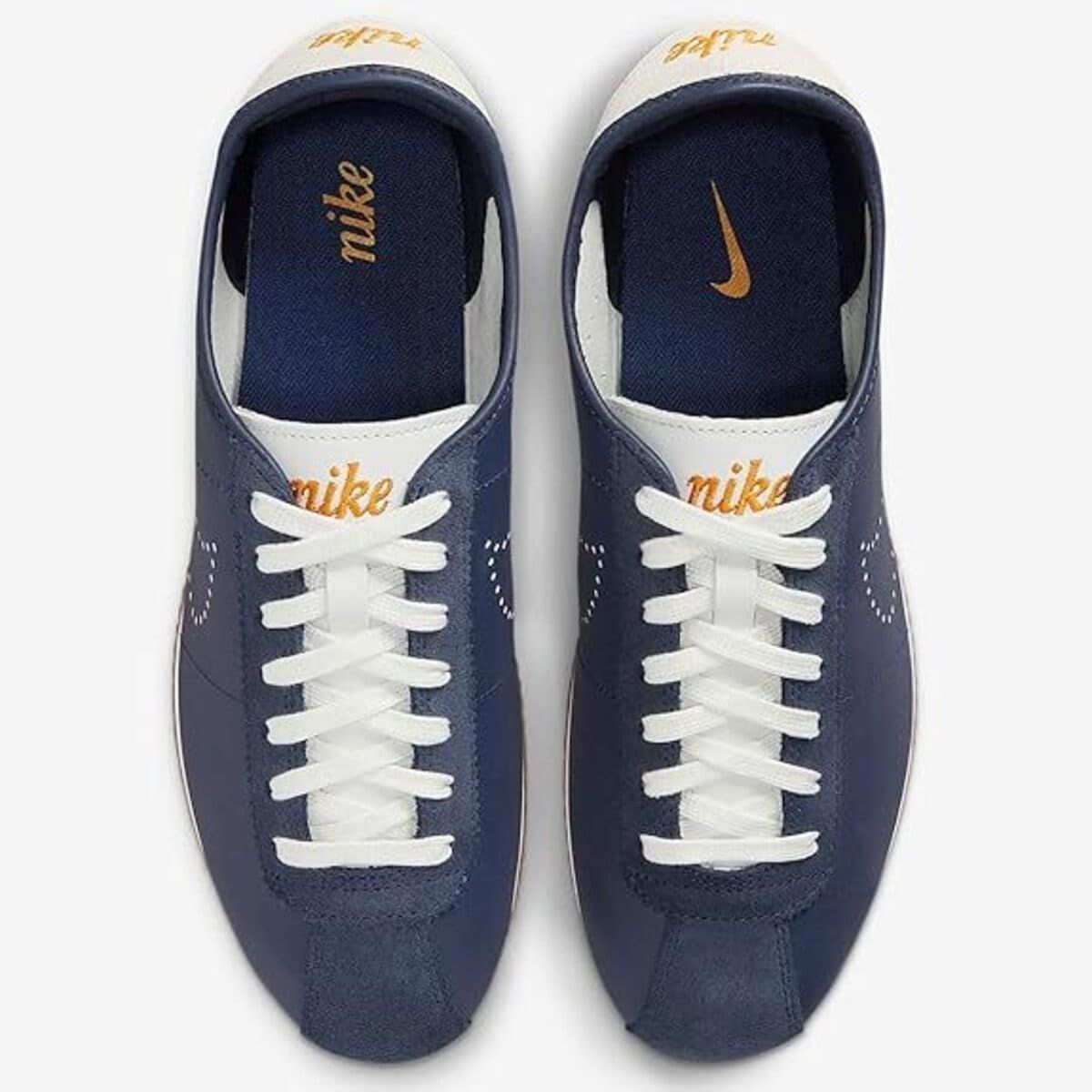 [ナイキ] コルテッツ レザー [W Cortez Leather] ミッドナイトネイビー/サミットホワイト/ガムミディアムブラウン/ブライトセラミック HQ1841-400 ナイキ] コルテッツ レザー W Cortez Leather ミッドナイトネイビー