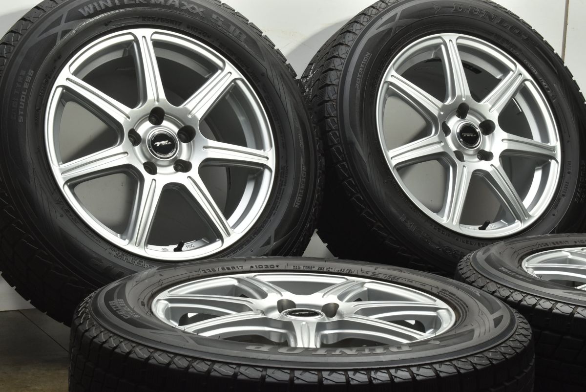 バリ溝】トップラン 17in 7J +45 PCD114.3 ウィンターマックスSJ8 225