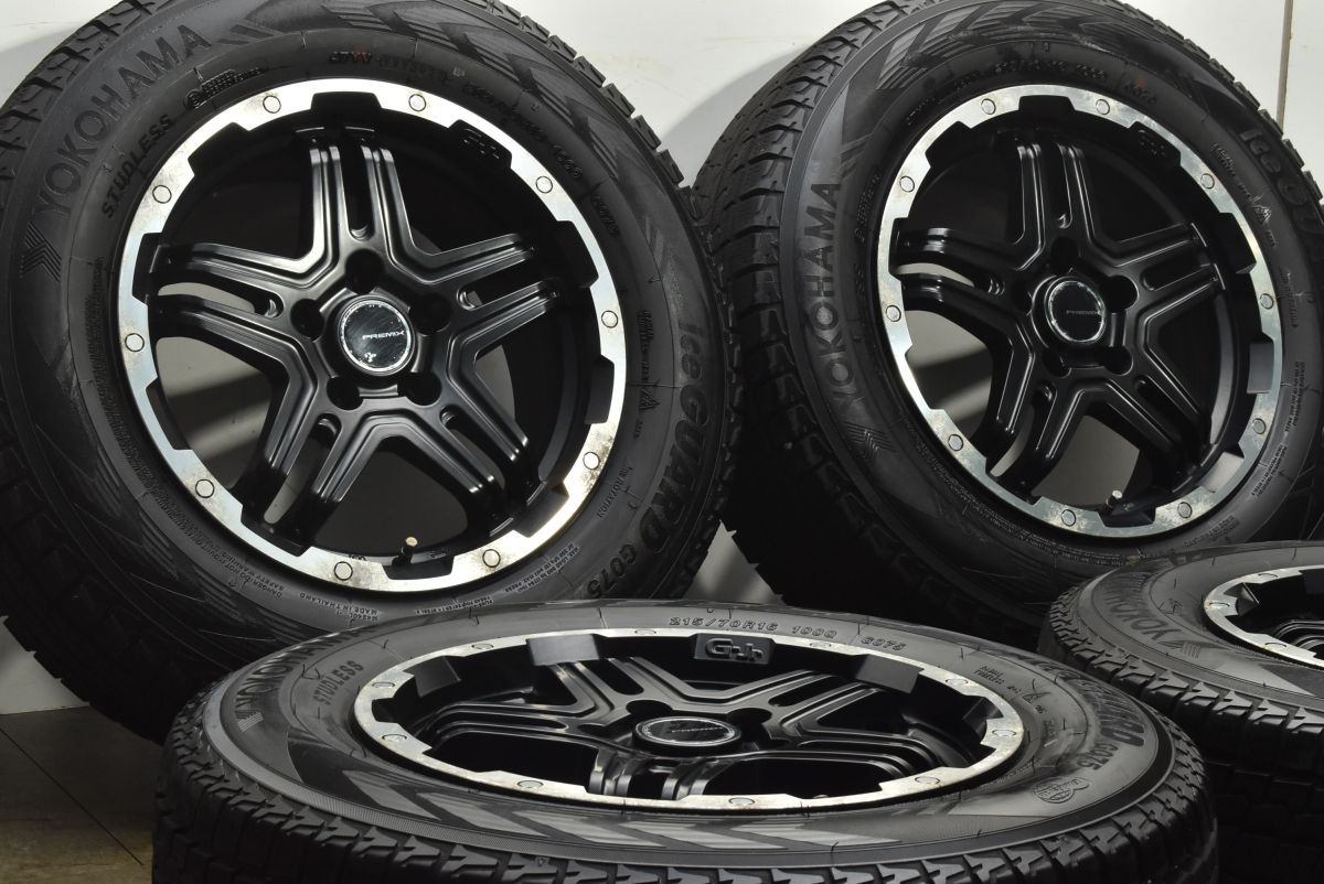 デリカD 5 アウトランダー 等に プレミックス 16 in 7 J 35 PCD 114 3 ヨコハマ アイスガード G 075 215 70 R エクリプスクロス RAV 4