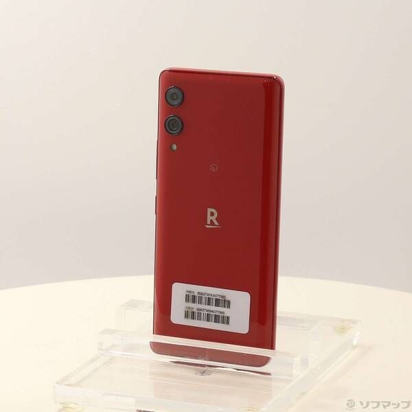 中古品〕 Rakuten Hand 5G 128GB クリムゾンレッド P780 楽天 SIM