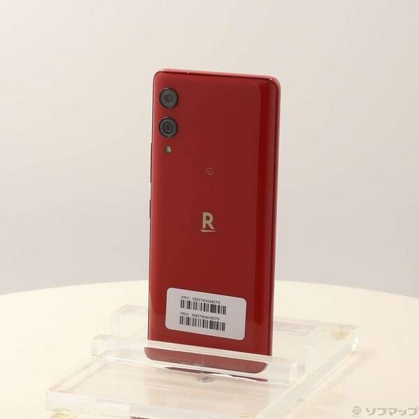 中古品〕 Rakuten Hand 5G 128GB クリムゾンレッド P780 楽天 SIM