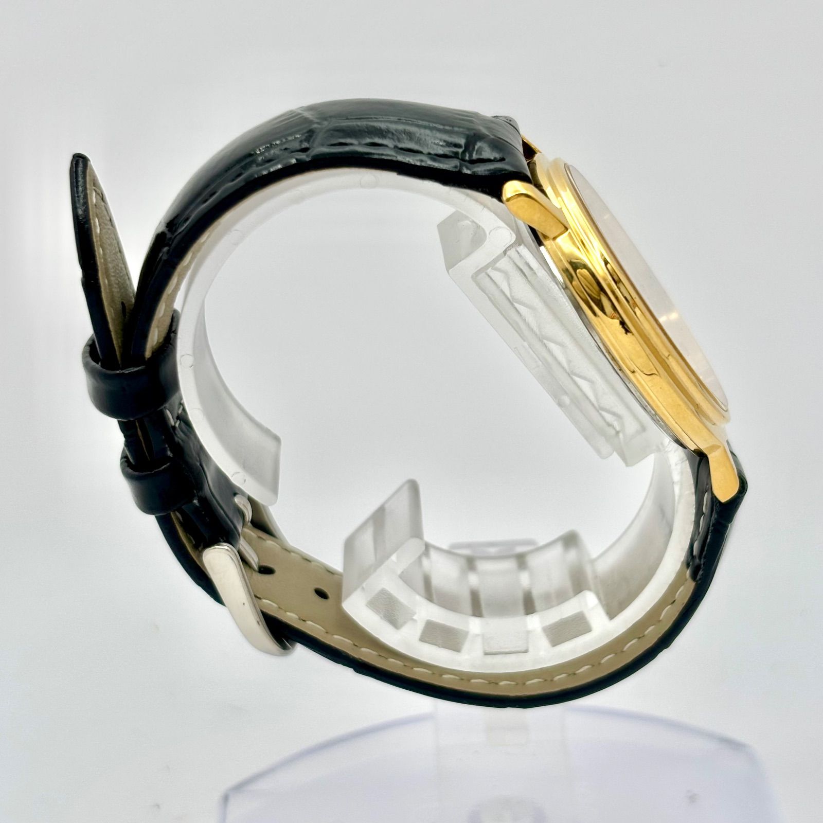 美品/新品電池】SEIKO セイコー メンズ 腕時計 ゴールド デイト 7N29