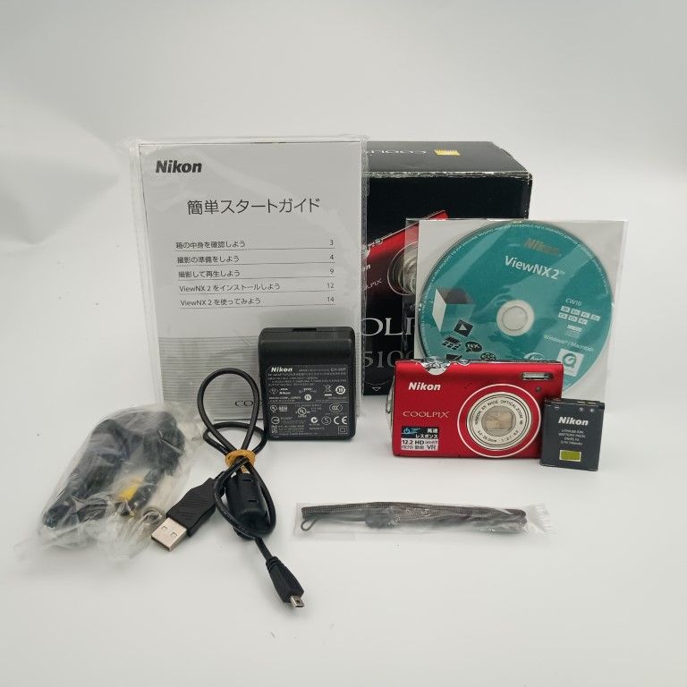 Nikon Coolpix S5100 赤 コンパクトデジタルカメラ 安い
