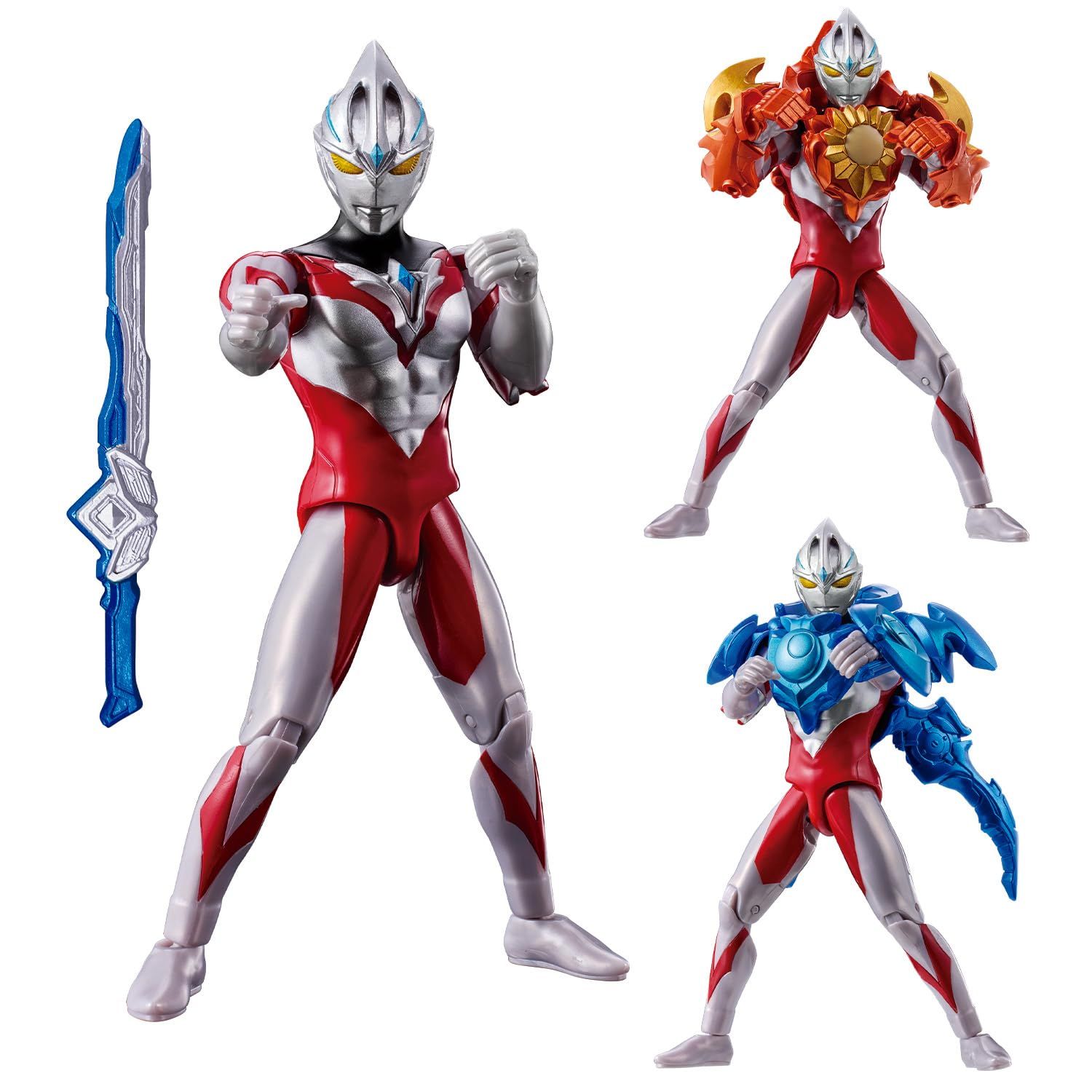 バンダイ BANDAI ウルトラマンアーク ウルトラアクションフィギュア ソリス-ルーナアーマーセット