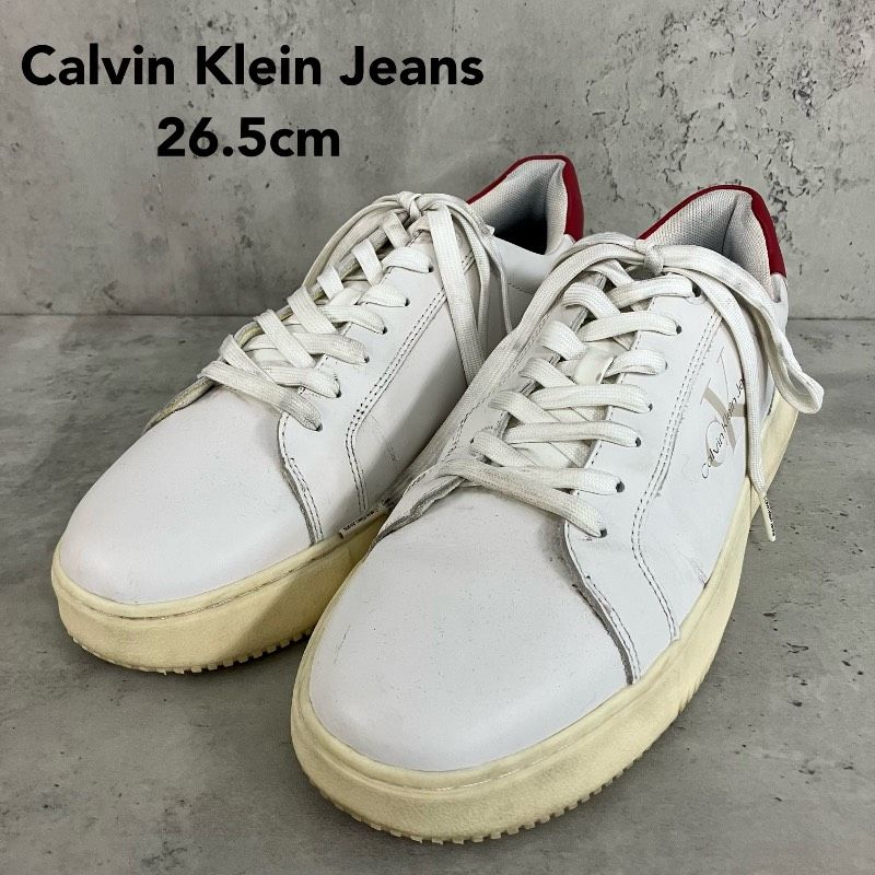 Calvin Klein CKロゴ スニーカーホワイト 26cm カルバンクライン 