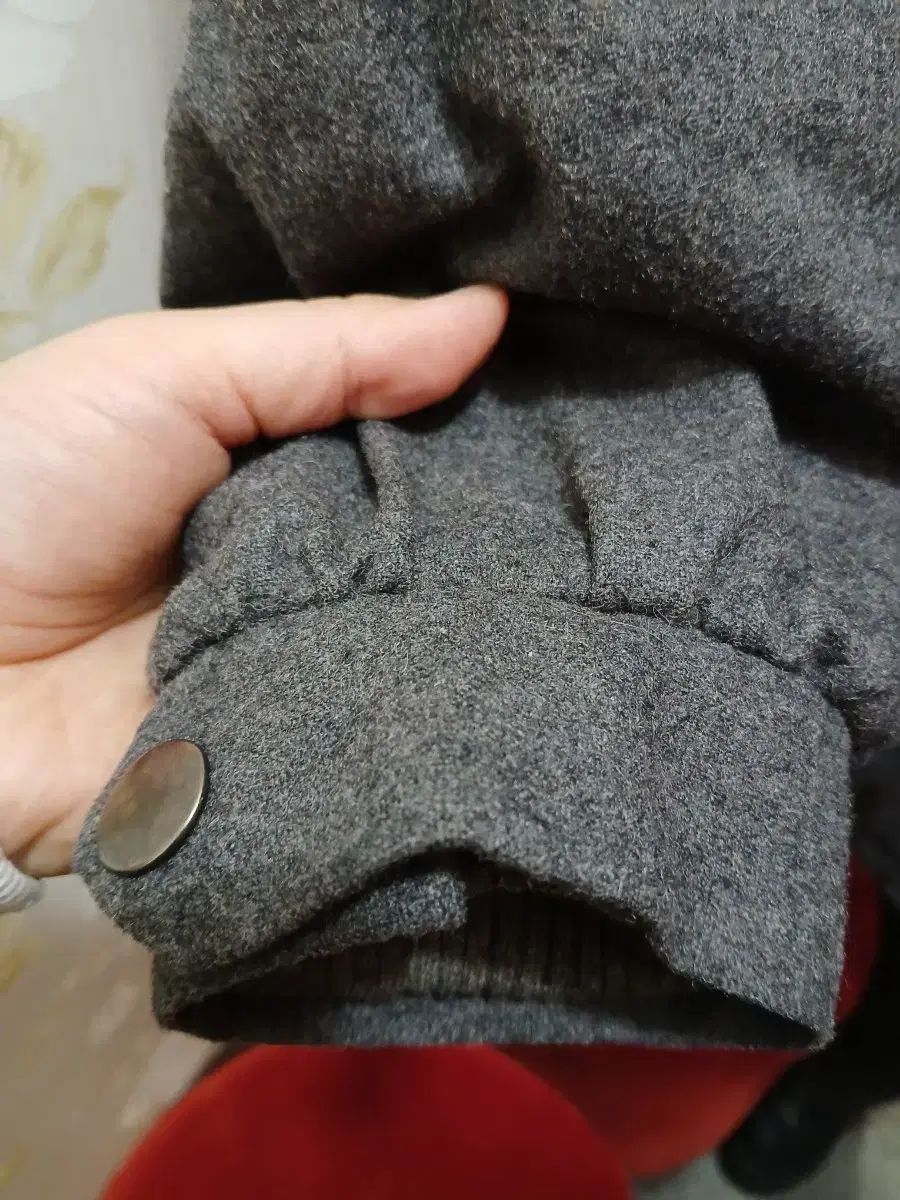  7|10 クロエ チャコール WHO フード ショート コート 12歳用 その他 ジャケット ブルゾン