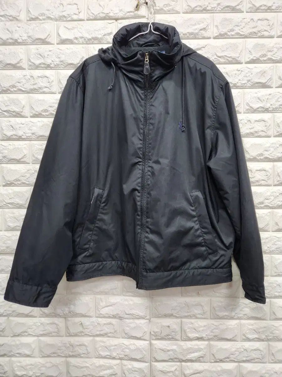 POLO RALPH LAUREN ブラック 起毛 ジップアップ ジャケット 105-110 