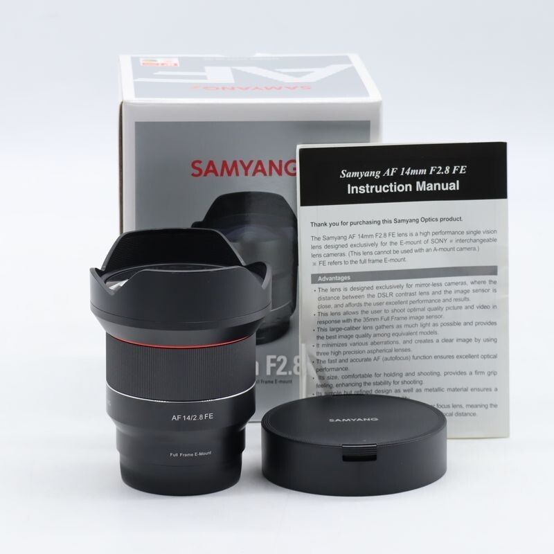 SAMYANG 単焦点広角レンズ AF 14 mm F 2.8 ソニー αE用