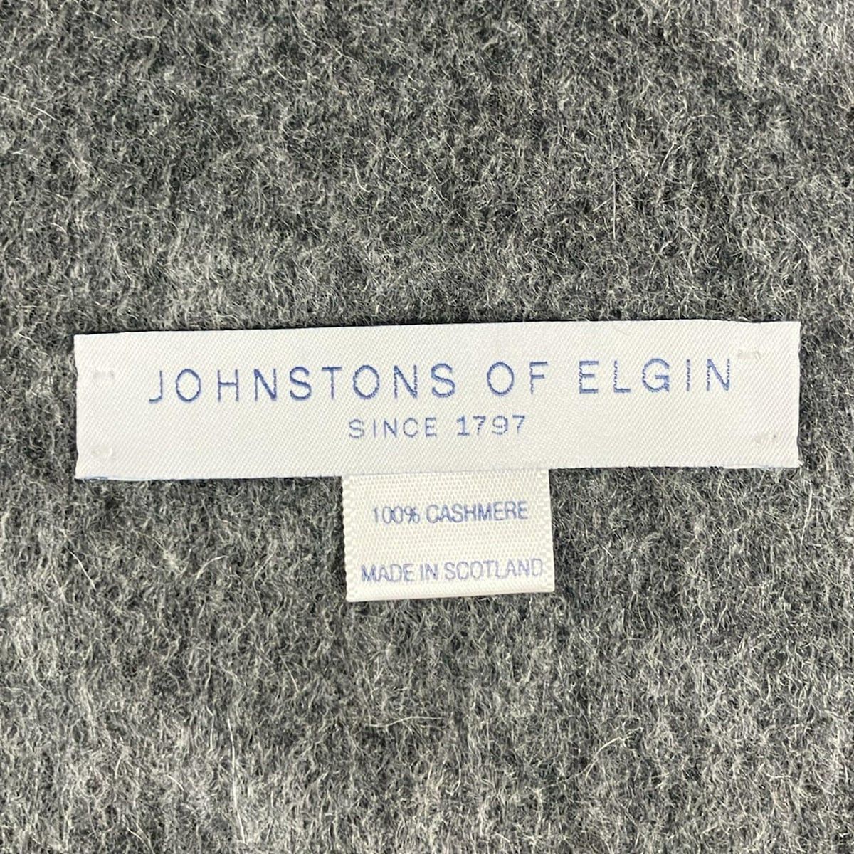 johnstons of elgin ジョンストンズ マフラー ダークグレー カシミヤ