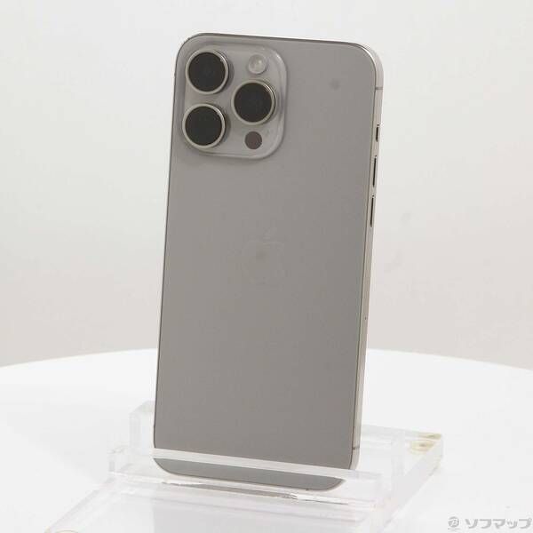 〔中古品〕 iPhone15 Pro Max 512GB ナチュラルチタニウム MU6W3J／A SIMフリー【198】 Pro Max iPhone15 S64286194737 promax ソフマップ